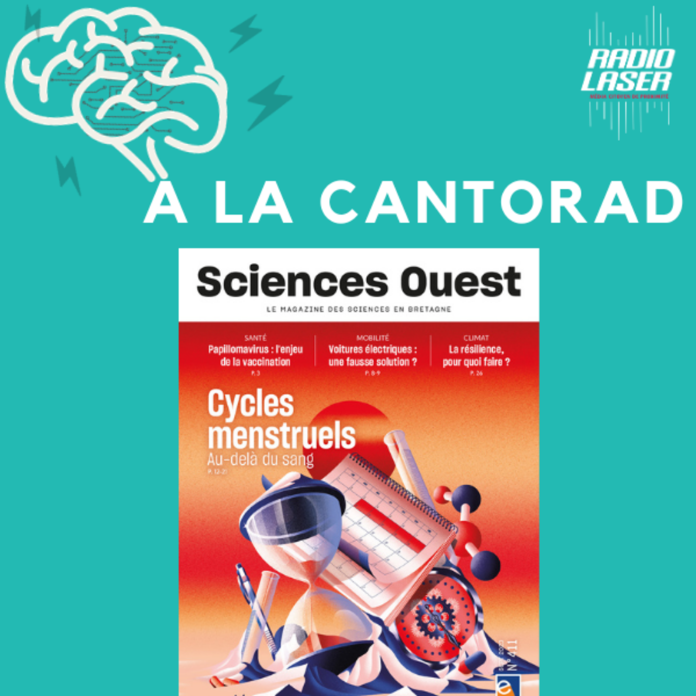 Sciences Ouest Septembre 2023: Cycles menstruels (physiologie et pathologie); voitures électriques; nuit des chercheurs; changements climatiques,... episode artwork