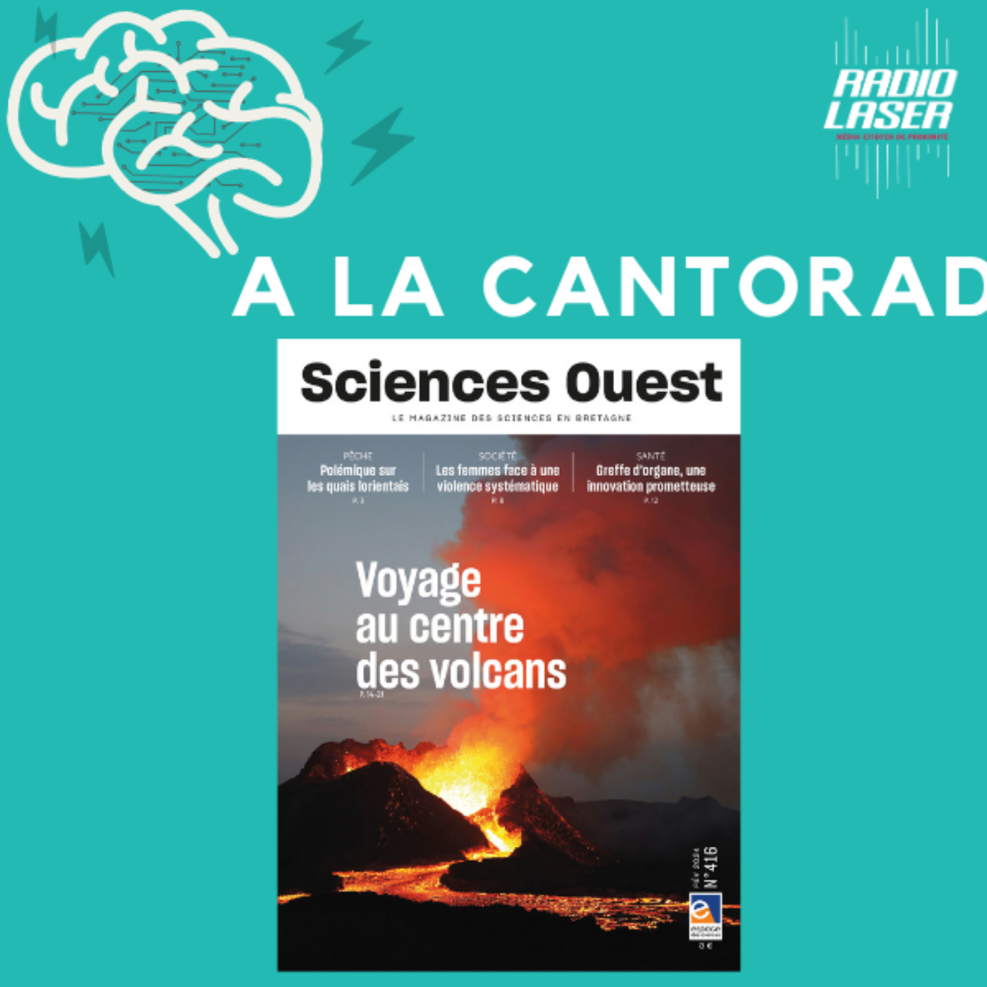 Sciences Ouest Février 2024- VOLCANS: histoire, légendes, fonctionnement, surveillances, effets sur le climat - Greffe d'organe: innovation- Addiction à internet et vulnérabilité psychologique... episode artwork